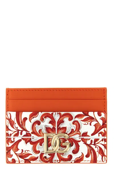 Dolce & Gabbana '3.5' Card Holder In Orange