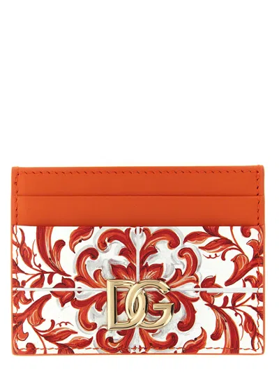 Dolce & Gabbana '3.5' Card Holder In Orange