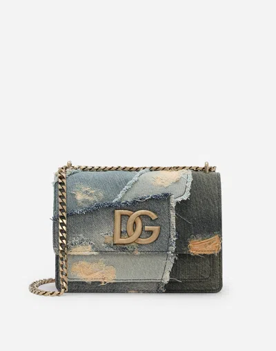Dolce & Gabbana 3.5 Crossbody Bag In Blue