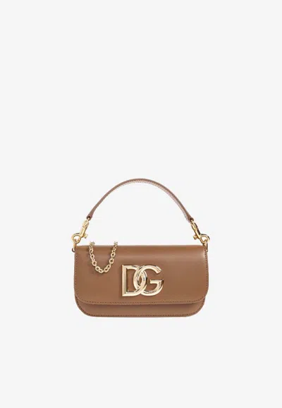 Dolce & Gabbana 3.5 Dg Logo Leather Crossbody Bag In Pattern