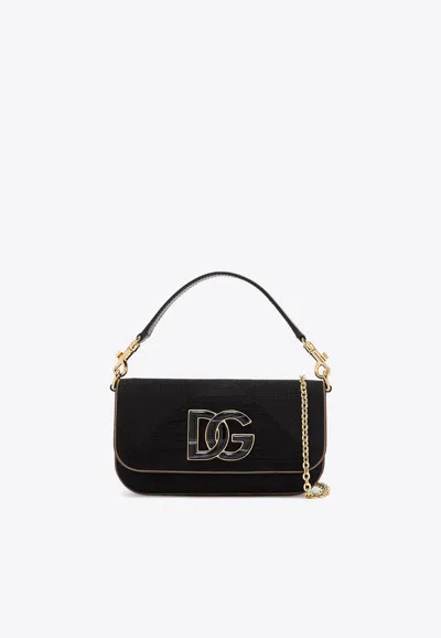 Dolce & Gabbana 3.5 Dg Logo Top Handle Bag In Black