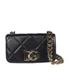 Dolce & Gabbana 3.5 Diamond-quilted Shoulder Bag In Black
