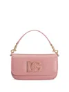 Dolce & Gabbana Pink Leather Shoulder Bag With Dg Logo