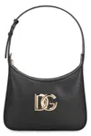 Dolce & Gabbana Structured Calfskin Shoulder Bag In Black