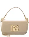 Dolce & Gabbana 3.5 Leather Shoulder Bag In Black