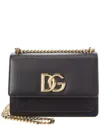 Dolce & Gabbana Dolce&gabbana 3.5 Flap Leather Shoulder Bag In Black