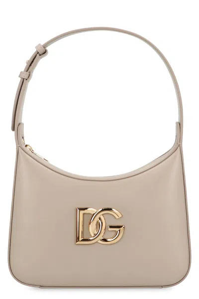 Dolce & Gabbana 3.5 Leather Shoulder Bag In Pink
