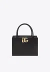 Dolce & Gabbana 3.5 Leather Top Handle Bag In Black