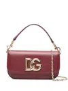 Dolce & Gabbana Leather Shoulder Bag In Red