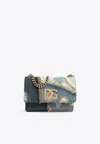 Dolce & Gabbana 3.5 Patchwork Denim Shoulder Bag In Blue