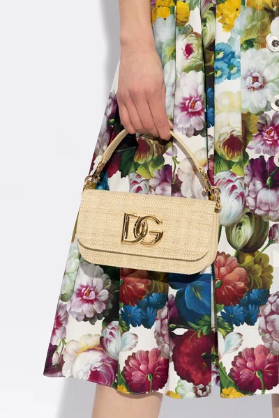 Dolce & Gabbana ‘3.5' Shoulder Bag In Beige