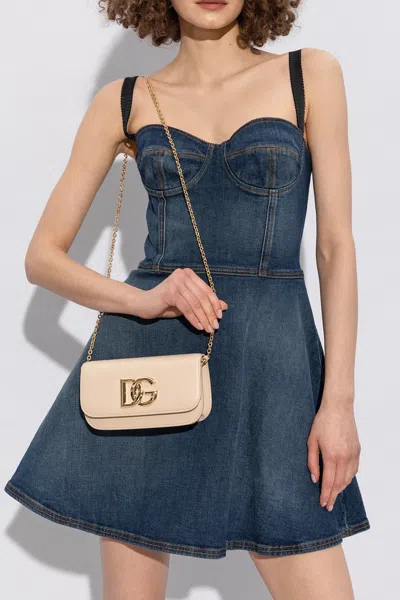 Dolce & Gabbana ‘3.5' Shoulder Bag In Beige