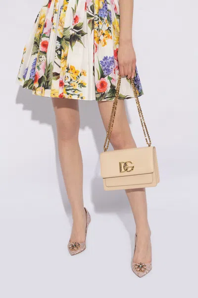 Dolce & Gabbana ‘3.5' Shoulder Bag In Beige