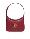Dolce & Gabbana 3.5 Shoulder Bag In Leather With Dg Logo Color Tape In Burgundy