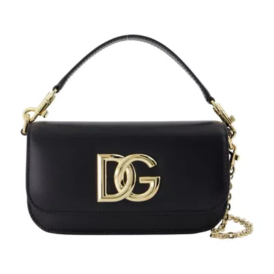 Dolce & Gabbana 3.5 Wallet On Chain In Black