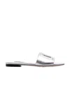 Dolce & Gabbana Cut-out Dg Flat Sandals In White