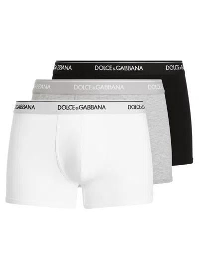 Dolce & Gabbana 3pack Regular Fit Boxer Shorts In Animal Print