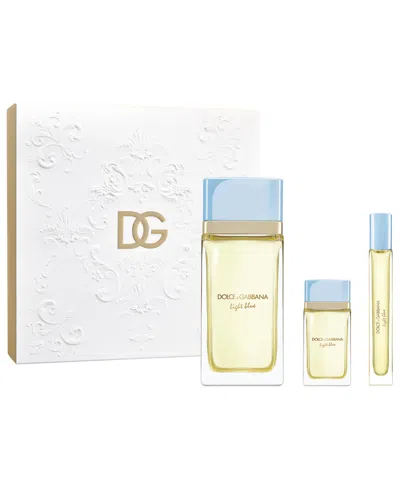 Dolce & Gabbana 3-pc. Light Blue Eau De Parfum Gift Set In Transparent