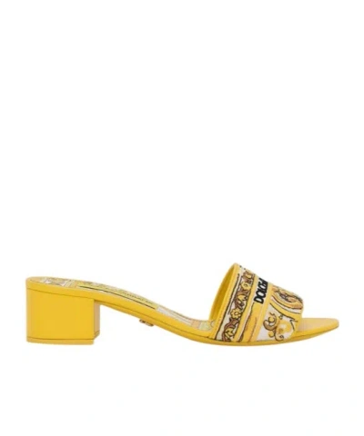 DOLCE & GABBANA DOLCE  GABBANA MAJOLICA PRINTED MULES