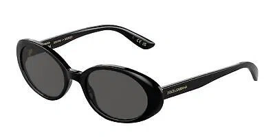 Pre-owned Dolce & Gabbana 4443 Sunglasses 501/87 Black 100% Authentic In Gray