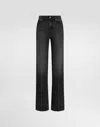 Dolce & Gabbana 5-pocket Denim Trousers In Black