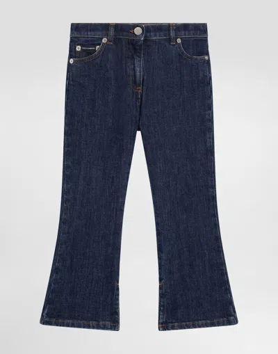 Dolce & Gabbana 5-pocket Denim Trousers In Multi