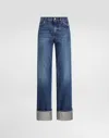 Dolce & Gabbana 5-pocket Denim Trousers In Multi
