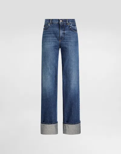 Dolce & Gabbana 5-pocket Denim Trousers In Multi
