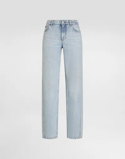 Dolce & Gabbana 5-pocket Denim Trousers In Multi