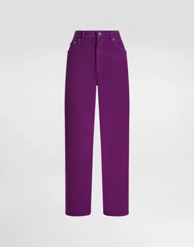 Dolce & Gabbana 5-pocket Denim Trousers In Multi