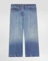 Dolce & Gabbana 5-pocket Denim Trousers With Logo Plaque