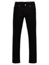 Dolce & Gabbana Black Skinny Jeans With Logo Plaque At The Back In Stretch Cotton Denim Man
