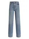 Dolce & Gabbana Fold-effect High-rise Jeans In Blue