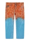 Dolce & Gabbana Wave-effect Dip Dye Jeans In Multicolour