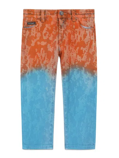 Dolce & Gabbana Kids' 5-pocket Pants In Multicolour