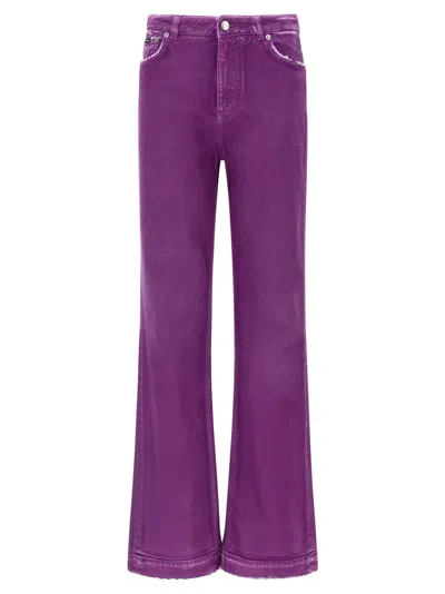 Dolce & Gabbana 5-pocket Pants In Purple