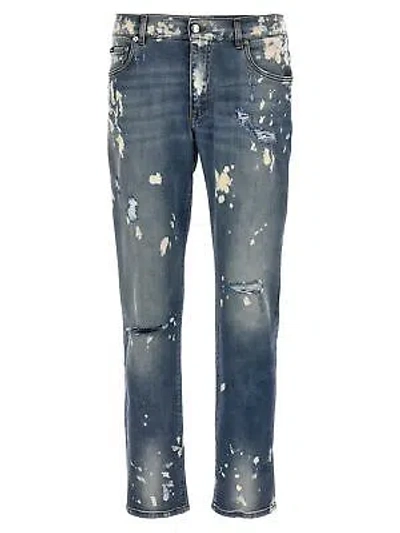 Pre-owned Dolce & Gabbana 5-pocket Slim Fit Jeans In Blue
