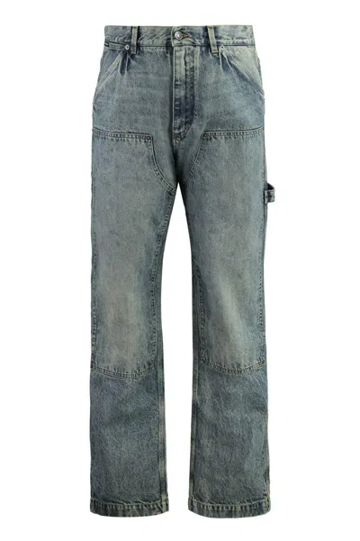 Dolce & Gabbana 5-pocket Straight-leg Jeans In Blue