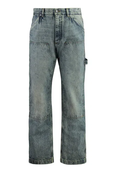 Dolce & Gabbana 5-pocket Straight-leg Jeans In Blue