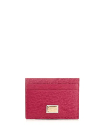 Dolce & Gabbana 5 Slots Card Holder In Red