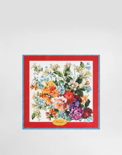 DOLCE & GABBANA 50X50 SILK TWILL FOULARD