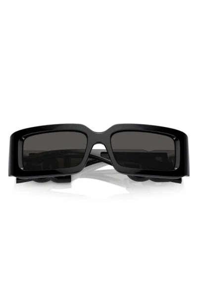 Dolce & Gabbana 53mm Rectangular Sunglasses In Black