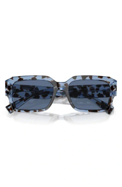 Dolce & Gabbana 56mm Square Sunglasses In Blue