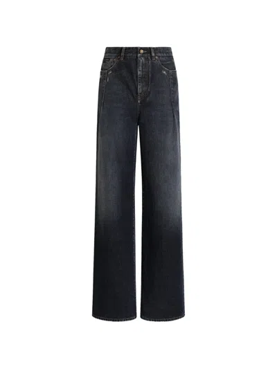 Dolce & Gabbana 5-pocket Denim Trousers In Black