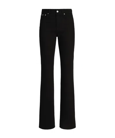 Dolce & Gabbana 5-pocket Denim Trousers In Black