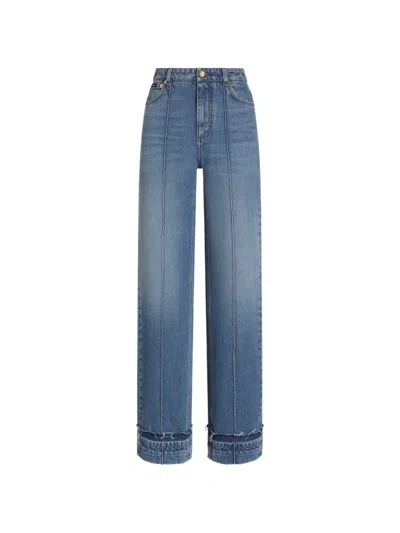 Dolce & Gabbana 5-pocket Denim Trousers In Blue