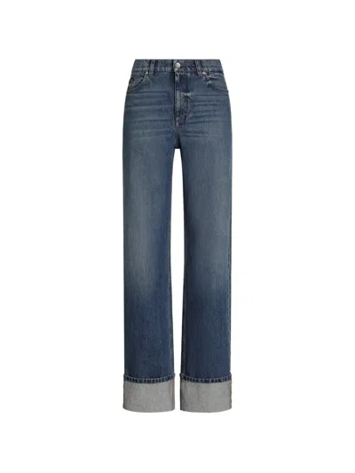 Dolce & Gabbana 5-pocket Denim Trousers In Blue