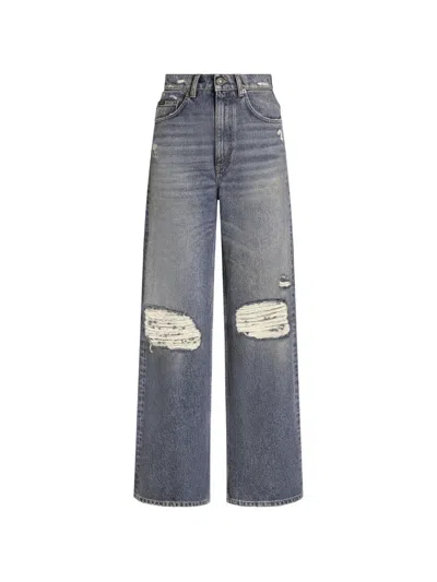 Dolce & Gabbana 5-pocket Denim Trousers In Blue