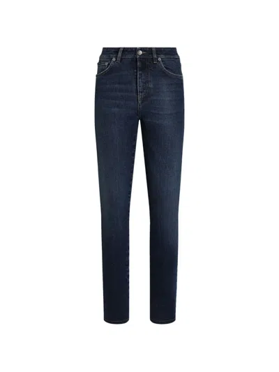 Dolce & Gabbana 5-pocket Denim Trousers In Blue