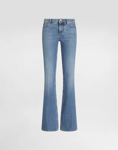 Dolce & Gabbana 5-pocket Denim Trousers In Multi